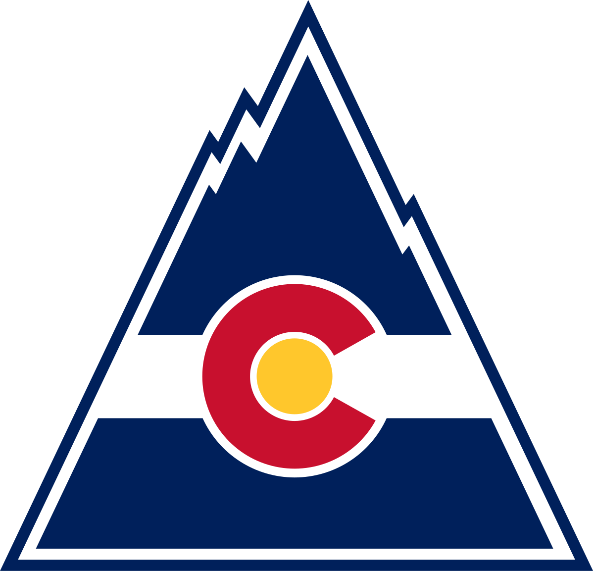 Colorado Rockies Nhl Logo (1200x1153), Png Download