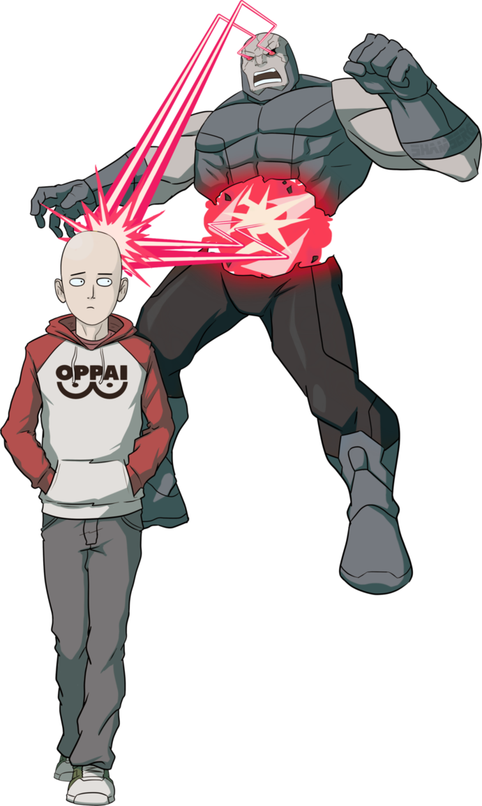 Saitama Vs Darkseid By Shamserg Saitama Vs Superman, - Monsters In One Punch Man (691x1155), Png Download