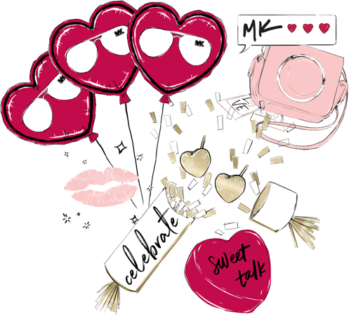 Michael Kors Medley Stickers (497x450), Png Download