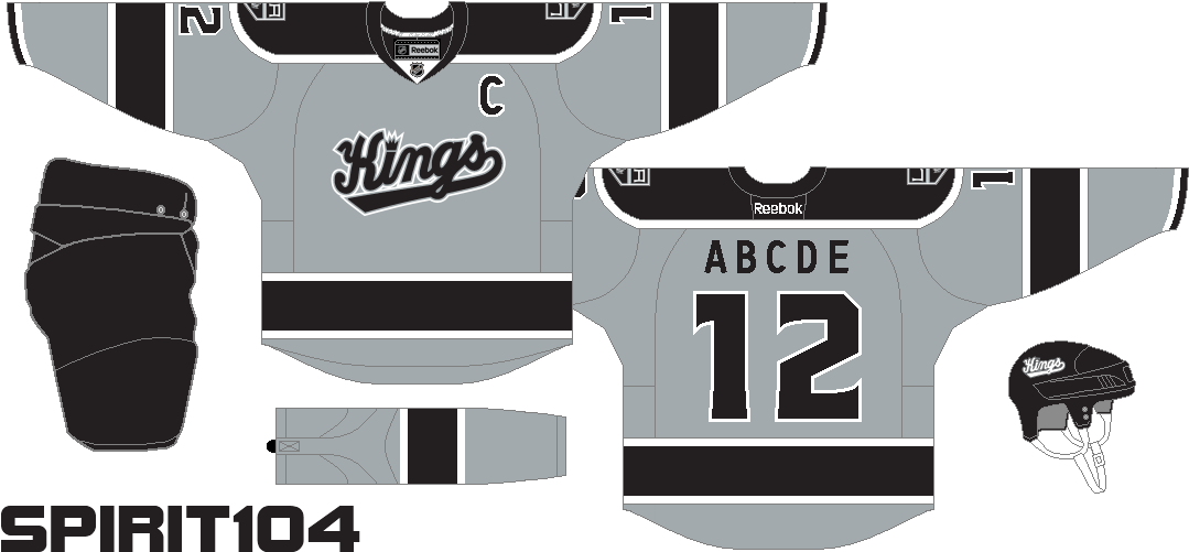 Los Angeles Kings Concept Jersey Clipart - Los Angeles Kings Jersey Concept (1090x505), Png Download