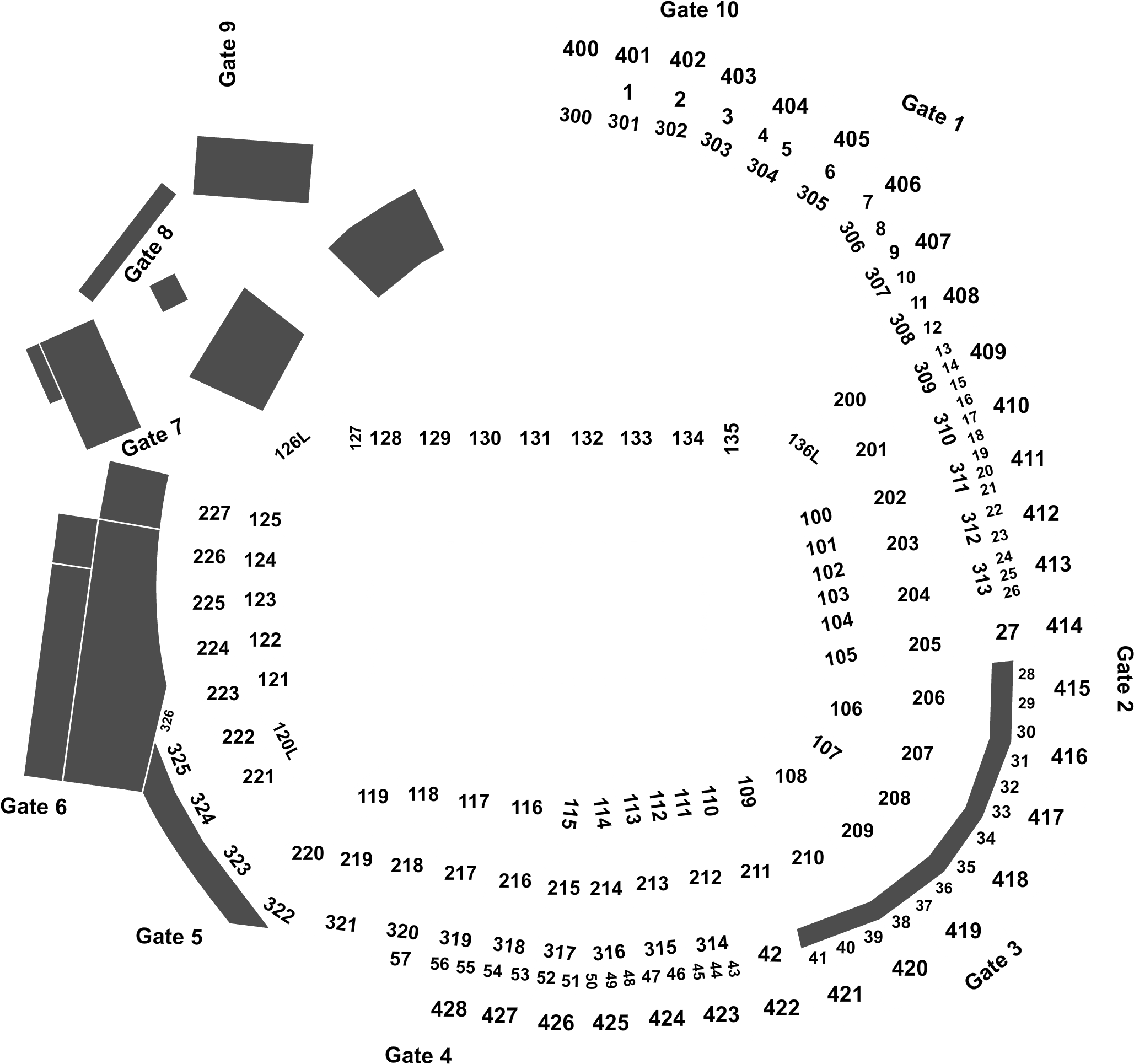 Coastal Carolina Chanticleers At Georgia State Stadium, - Georgia State Stadium Seating (2100x2040), Png Download