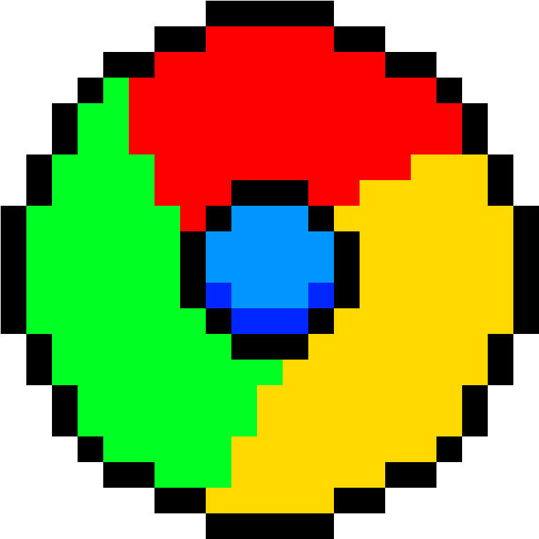 Google Chrome Logo - Pixel Art Chrome (1184x1184), Png Download