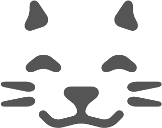 Features Only - Cat Logo Transparent Background (500x500), Png Download