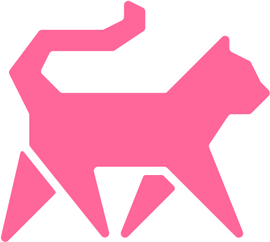 Cat Pink Logo Png (500x500), Png Download