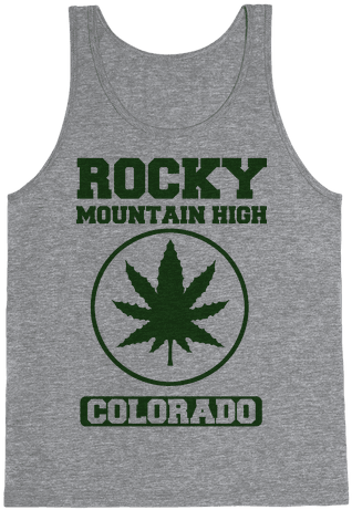 Rocky Mountain High Colorado Tank Top - 10 Squats 100 Push Ups (484x484), Png Download