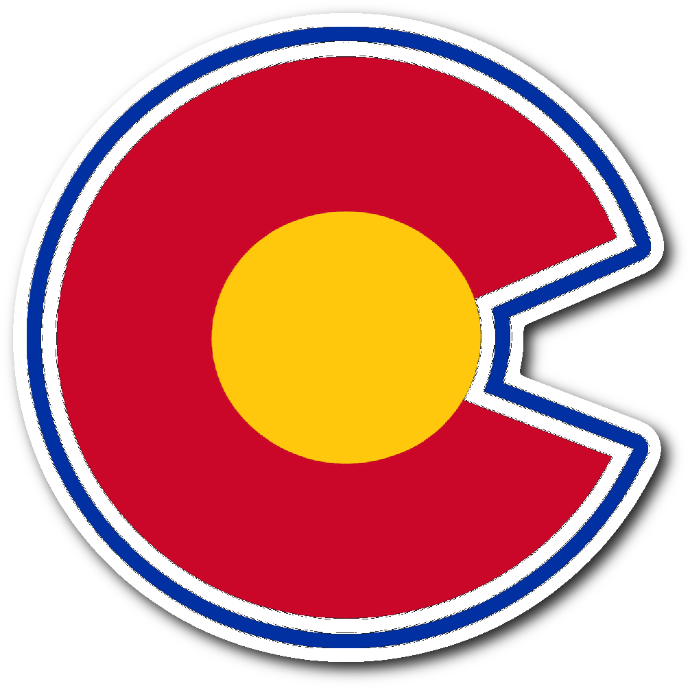 Retro Colorado Rockies Alternative Logo Inspired Sticker - Colorado (1064x1064), Png Download