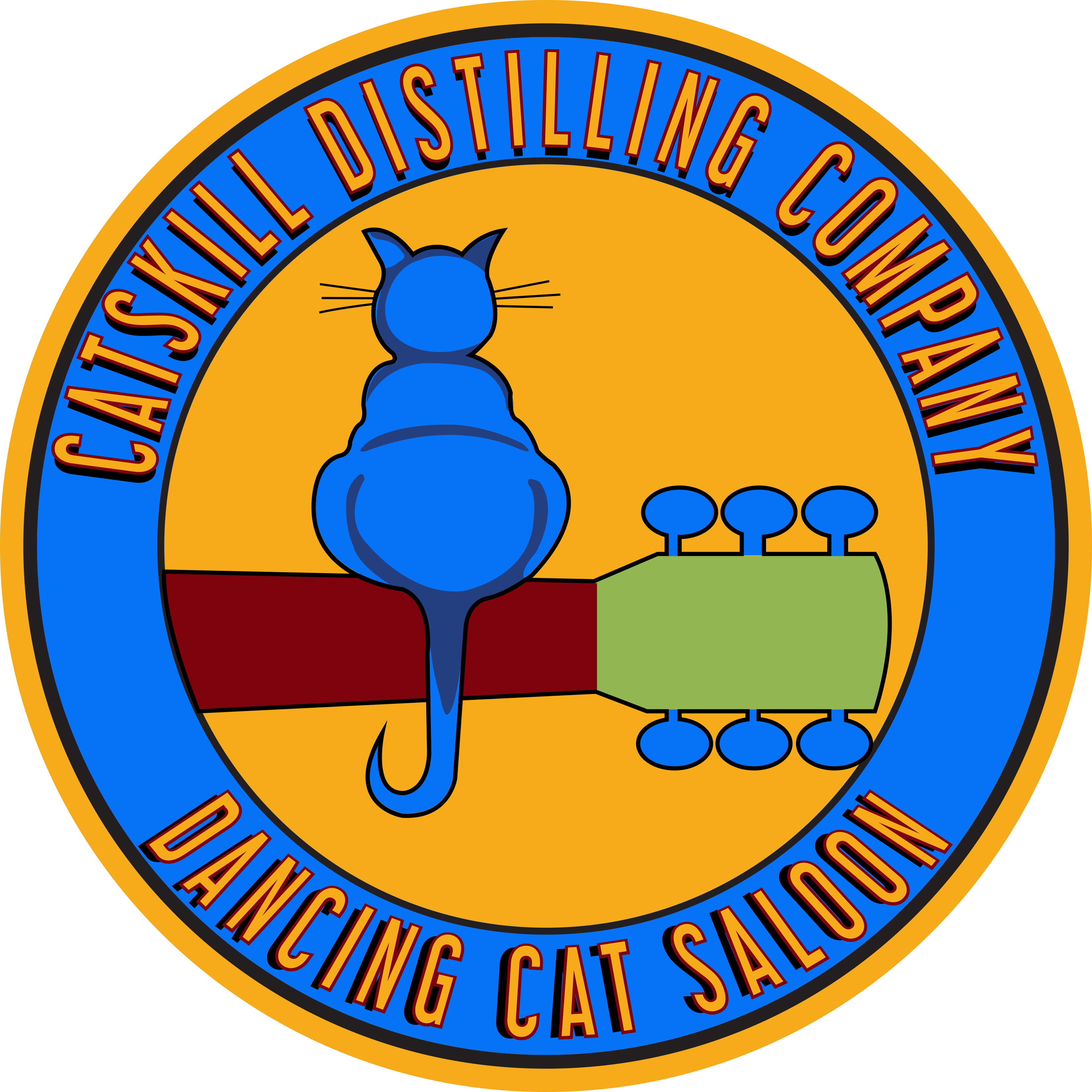 We Are Dog Friendly - Dancing Cat Saloon (3300x3300), Png Download