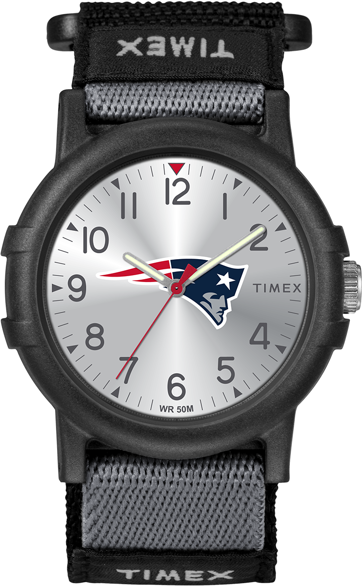 Recruit New England Patriots Large - Timex Indiglo Expedition Camper T49713 Watch (1000x1200), Png Download
