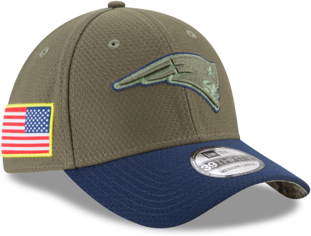 New England Patriots New Era Nfl On-field Collection - Patriot Salute To Service Hat (640x360), Png Download