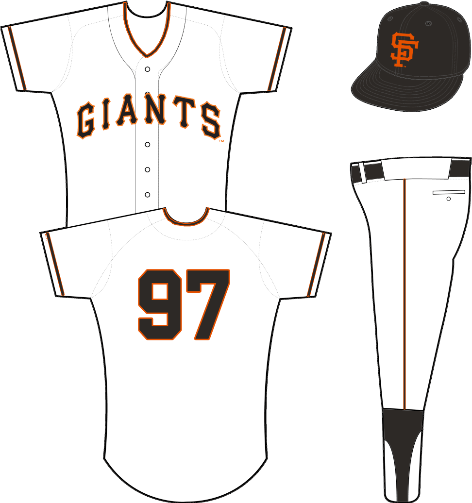 San Francisco Giants - Seattle Mariners Home Uniforms (1000x1035), Png Download