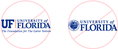 Materials Which Include These Old Logo Versions Should - University Of Florida (827x209), Png Download