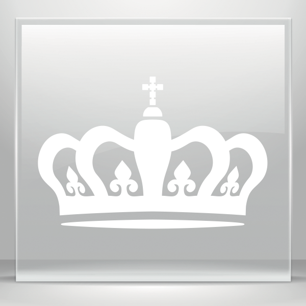 Royal Crown Room Sticker Source - Crown Decal (600x600), Png Download