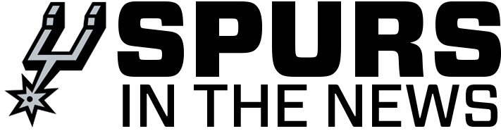 In The News San - San Antonio Spurs Alternate Team Logo Perfect Cut Decal (717x250), Png Download