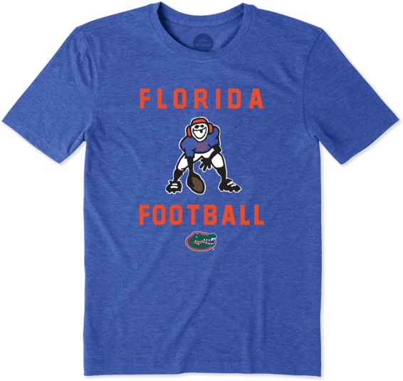 Men's Florida Gators Football Jake Cool Tee - Mr Zip Shirt (570x570), Png Download