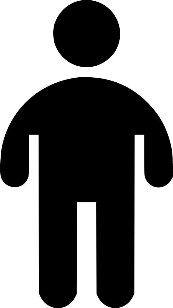 People Generic Man Comments - Minimalist Person Png (552x980), Png Download