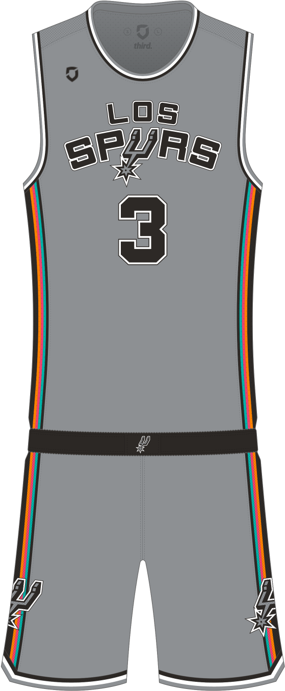 San Antonio Spurs Alternate - Sports (1000x1500), Png Download