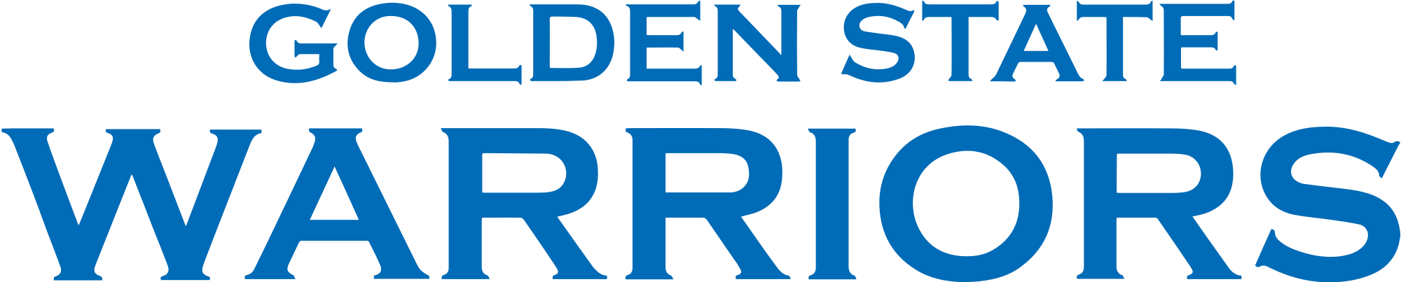 Open - Golden State Warriors Wordmark (2000x403), Png Download