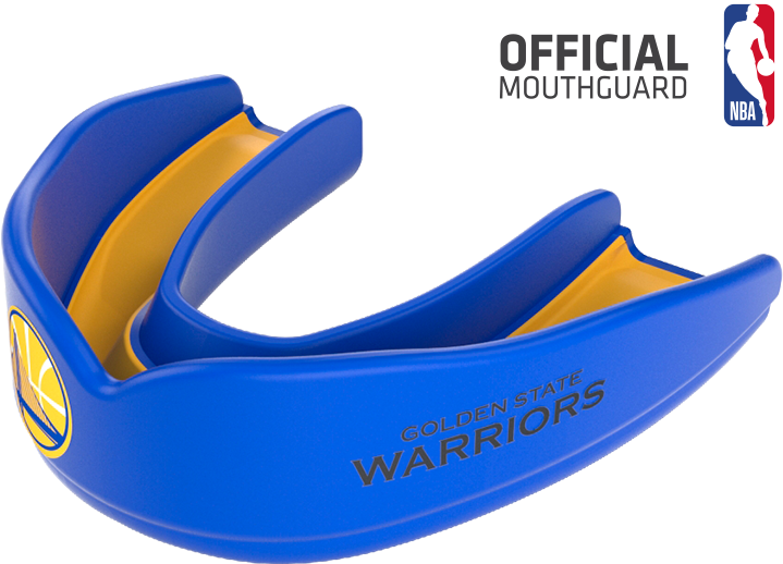Golden State Warriors Nba Basketball Mouthguard (1000x1000), Png Download