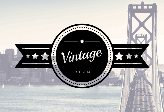 Do Flat Vintage Logo Designs - Oakland Bay Bridge (680x464), Png Download