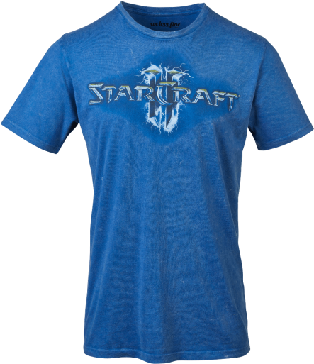Starcraft Ii Vintage Logo Shirt - Active Shirt (550x550), Png Download