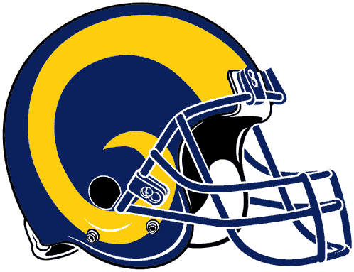 Logo Los Angeles Rams 1989 - Jacksonville Jaguars Helmet Logo (498x383), Png Download