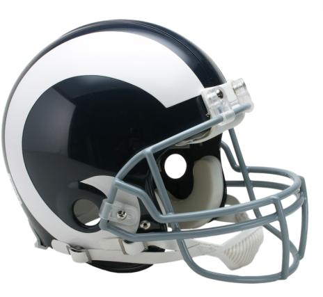 Rams Vsr4 Authentic Throwback Helmet - Football Helmet (475x429), Png Download