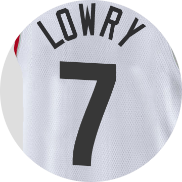 Toronto Raptors Kyle Lowry - Raptors White Jersey (360x360), Png Download