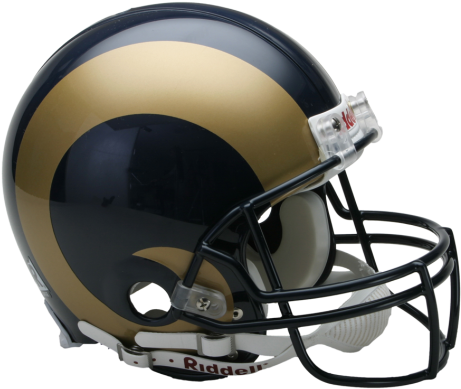 Rams Vsr4 Authentic Helmet - Rams Football Helmets (475x429), Png Download