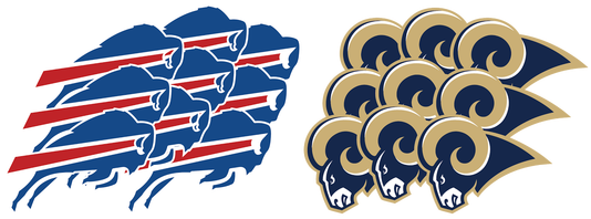 Iron On Stickers - Nfl (590x295), Png Download