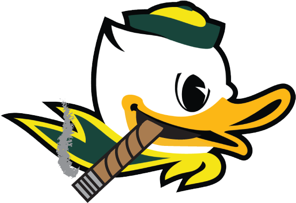 Oregon Ducks Clipart At Getdrawings - Oregon Duck Logo Png (601x438), Png Download