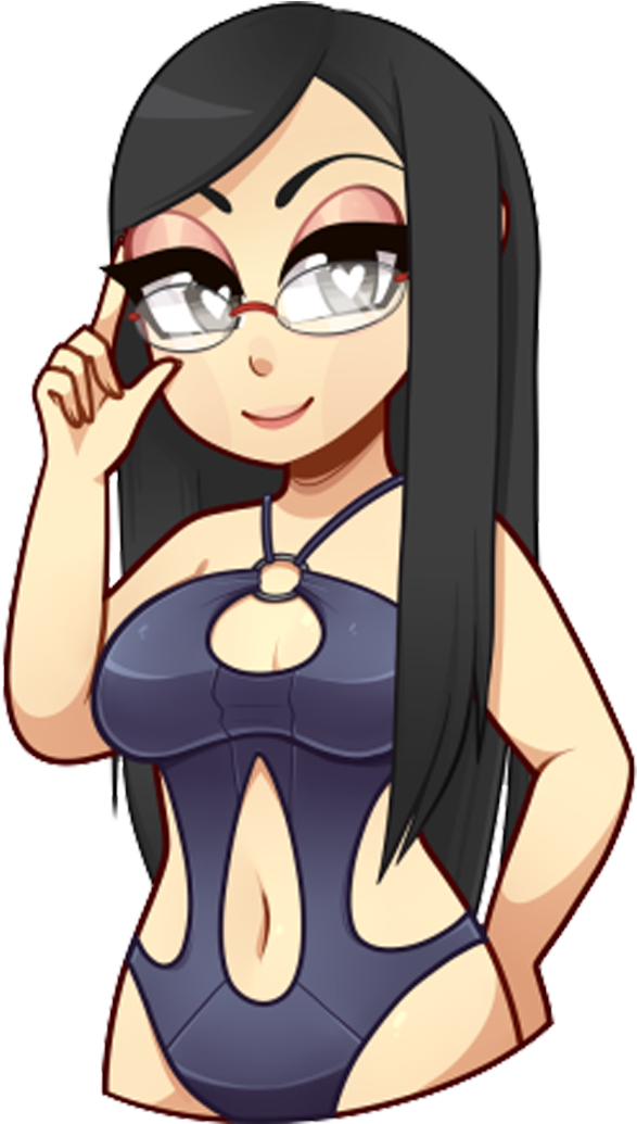 Royal Flush - Huniepop Aiko (593x1080), Png Download