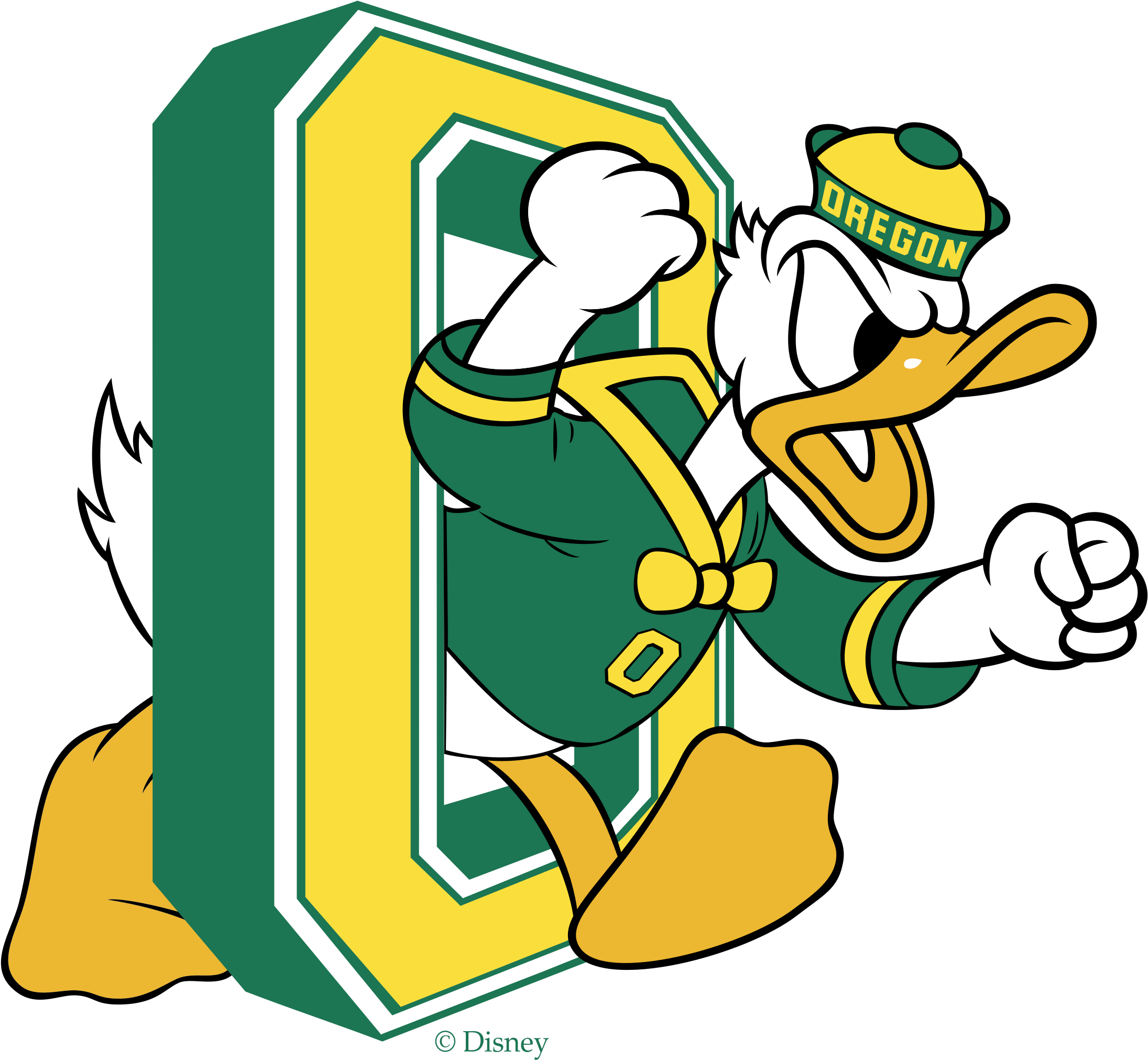 Oregon Ducks Logo Png Transparent - University Of Oregon Logo (2400x2400), Png Download