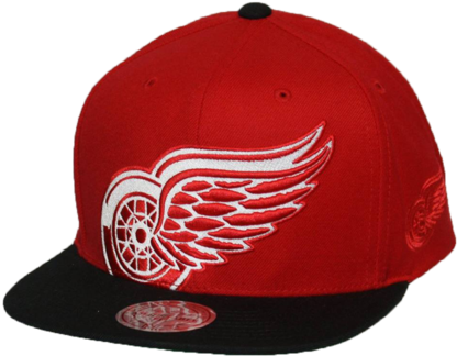 Detroit Red Wings Cropped Xl Logo Snapback Hat - Detroit Red Wings (421x480), Png Download