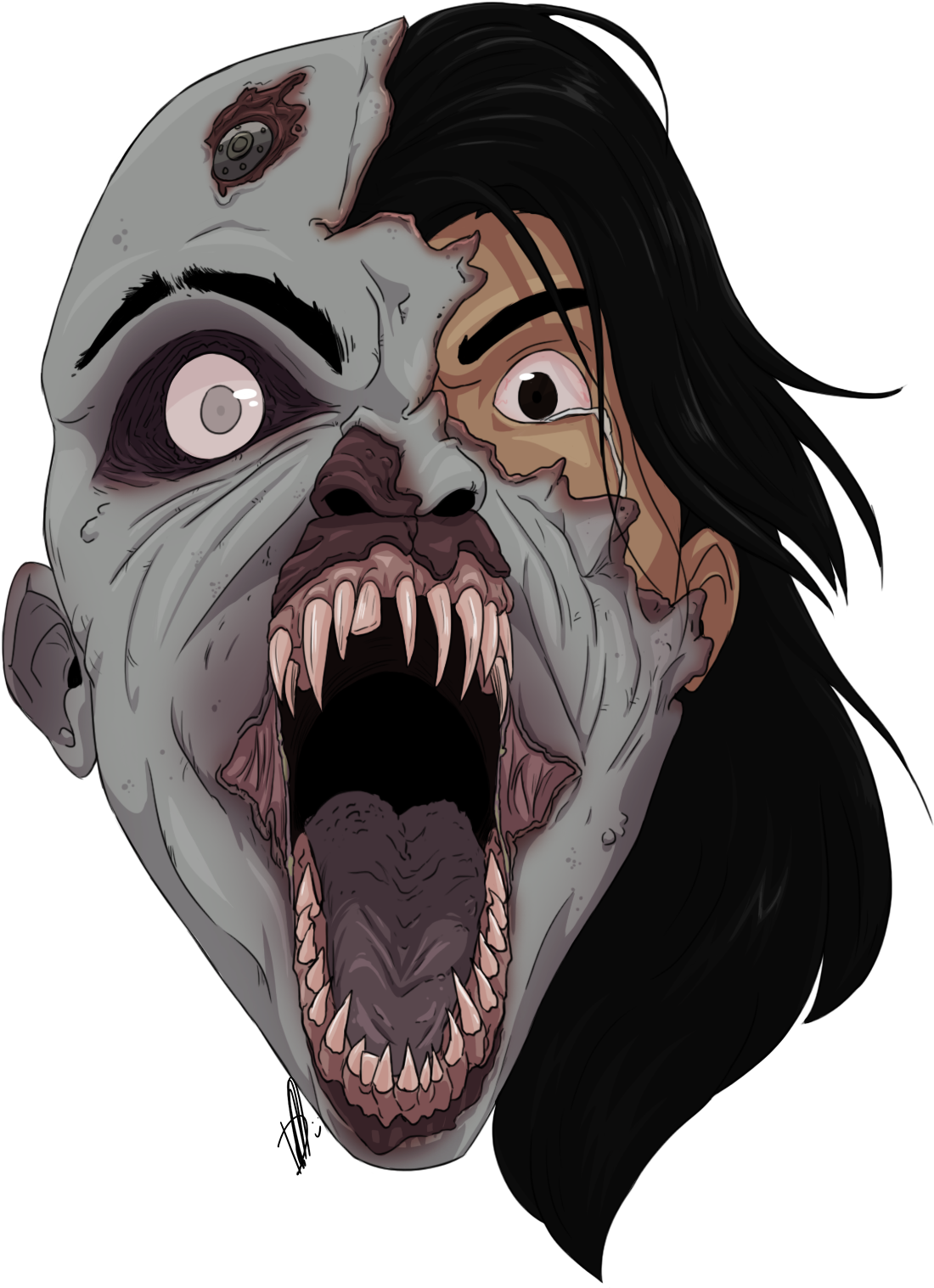 Give Someone A Mask And They Will Show Their True Face - Until Dawn Hannah Transformation (500x630), Png Download