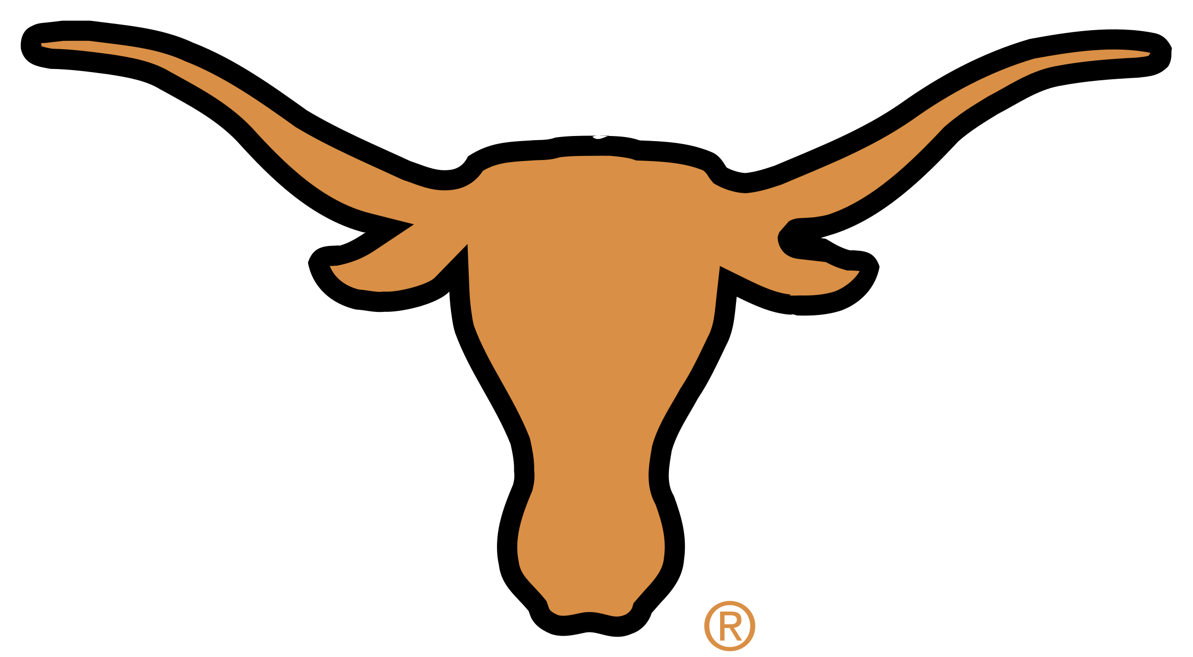 Texas Longhorns Logo Png Transparent - Texas Longhorns White Iphone (2400x2400), Png Download