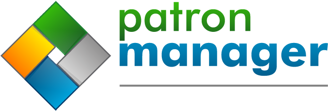 Patronmanager - Patron Manager Logo Png (842x299), Png Download