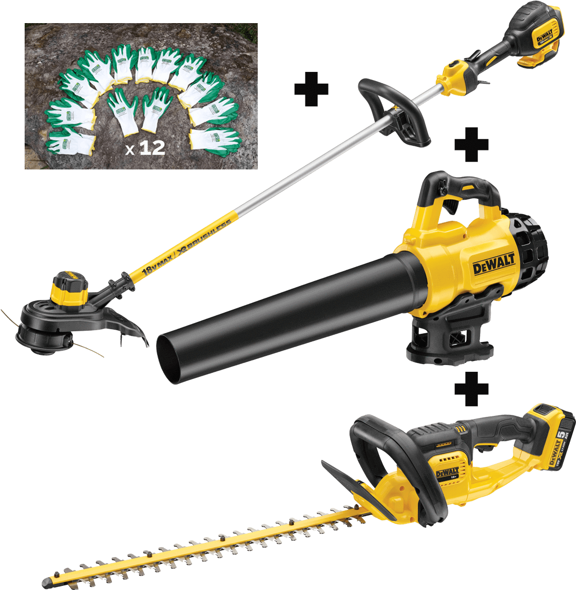 Dewalt Gardeners Easy Maintenance Pack - Dewalt Akku-heckenschere Dcm563p1 18,0 V 5,0 Ah (1200x1200), Png Download