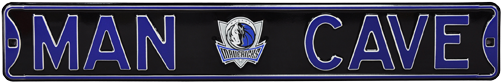 Dallas Mavericks “man Cave” Authentic Street Sign - Wall Sign: Man Cave Chicago Cubs Steel Sign, 6x36in. (500x500), Png Download