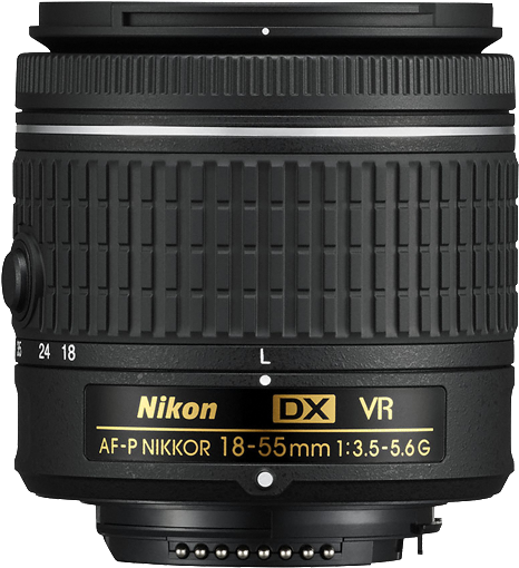 Used Nikon Af P Nikkor 18 55mm F/3 - Nikon D3300 Kit (with 18-55mm Vr Ii Lens) (510x600), Png Download