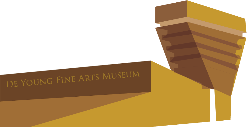 Vector Drawing - De Young Museum (1152x1152), Png Download