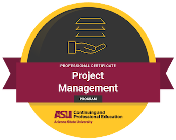 Project Management Certificate Arizona State University - Arizona State University (352x352), Png Download