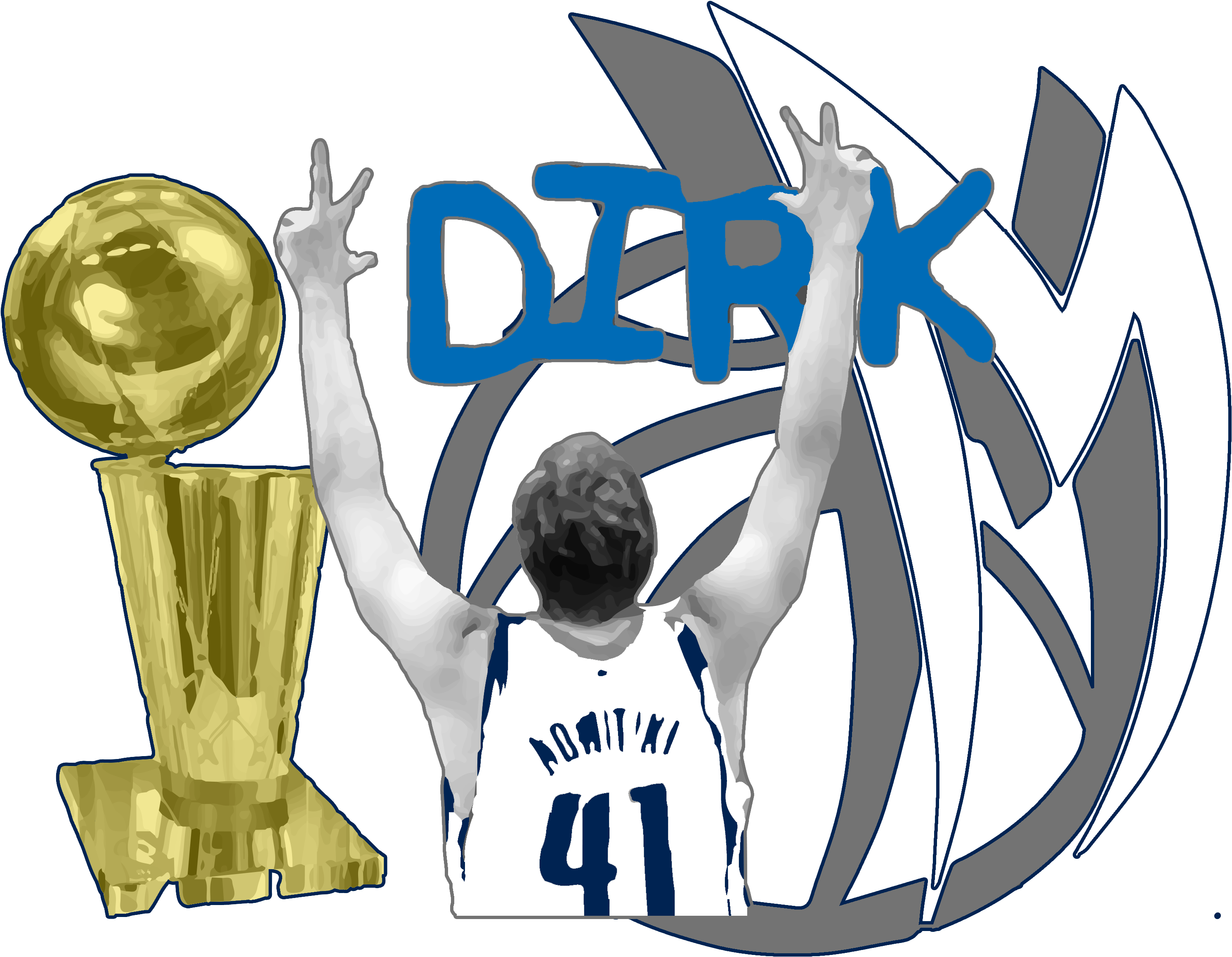I Made These Using Dallas Mavericks Official Logos - Illustration (3126x2418), Png Download