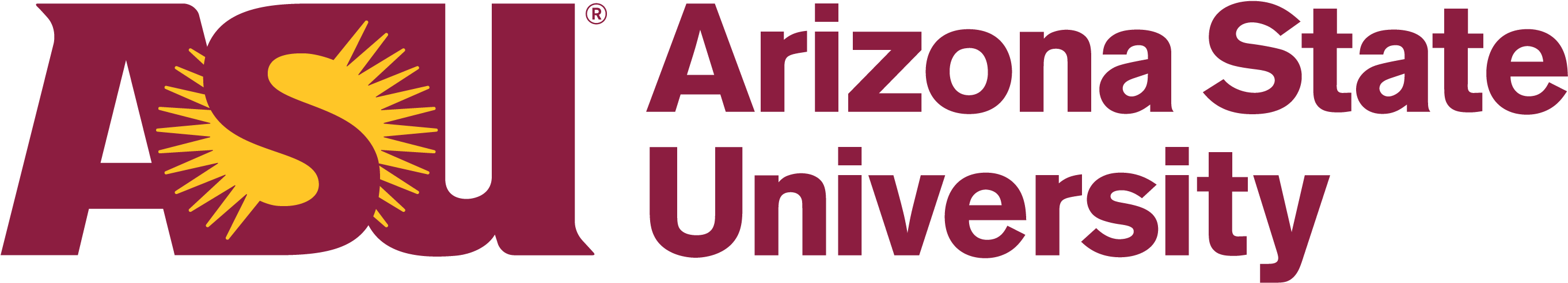 Arizona State University, Ranked No - Arizona State University Logo (3162x877), Png Download