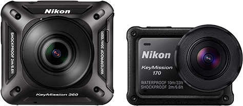 For Keymission 360/170 Users, Please Download This - Nikon Keymission 360 4k Action Camera (890x300), Png Download
