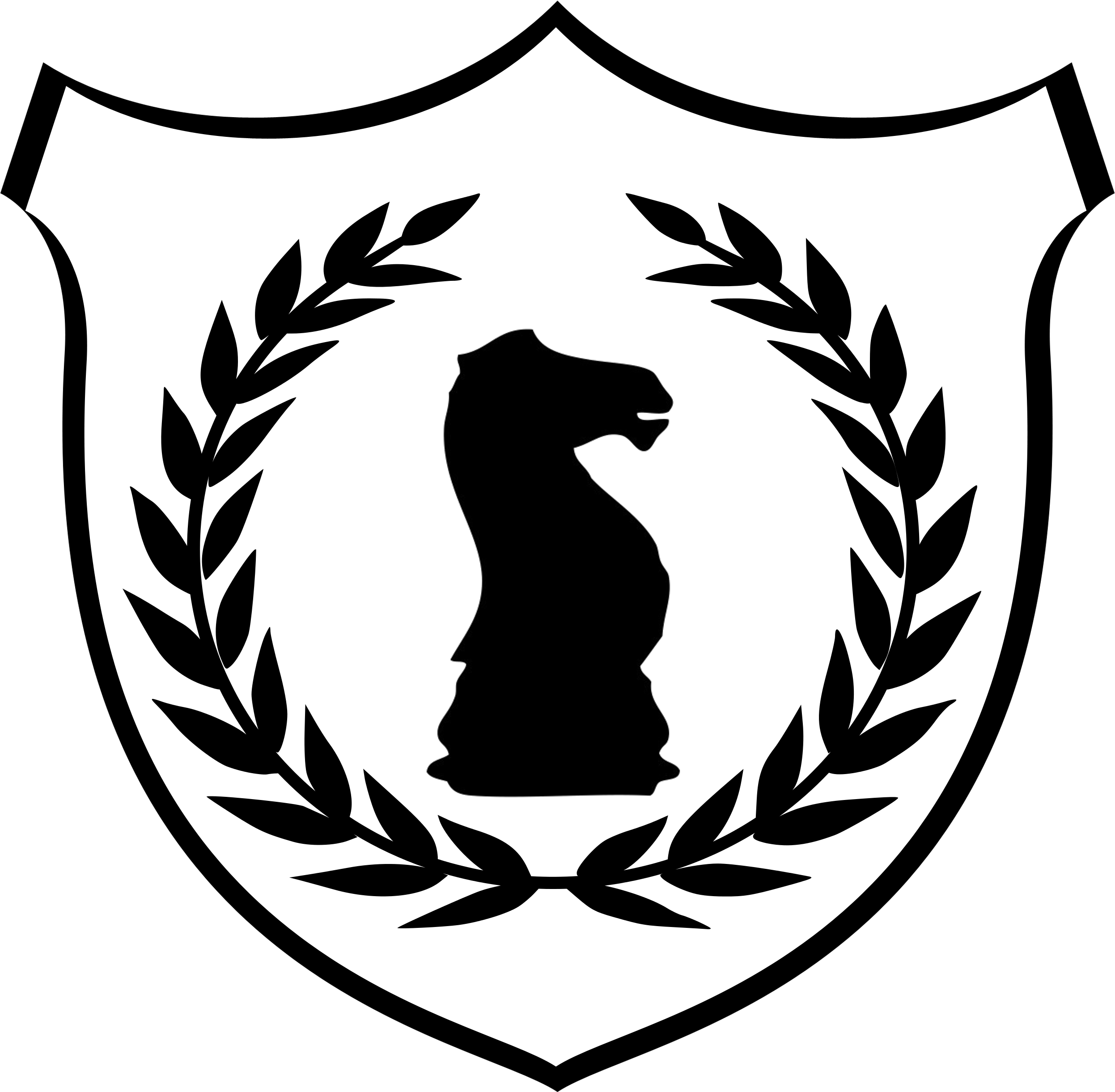 Knights Of Karma An Elite Playergroup - Laurel Leaves Vector Png (2493x2442), Png Download