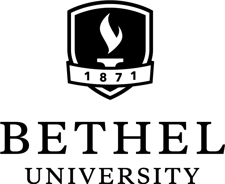 University Vertical Logo Black & White - Bethel University Amount Of Students (775x640), Png Download