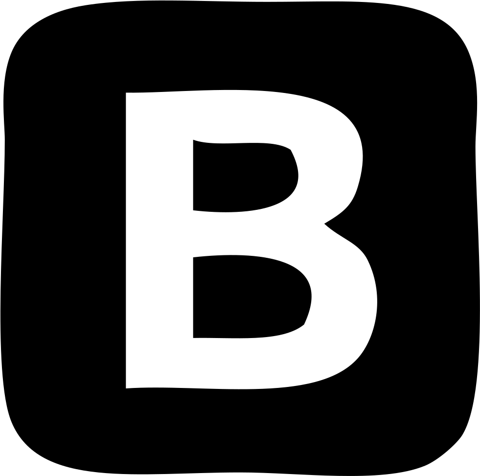 Bootstrap Comments - Black And White Bootstrap Icon (981x973), Png Download