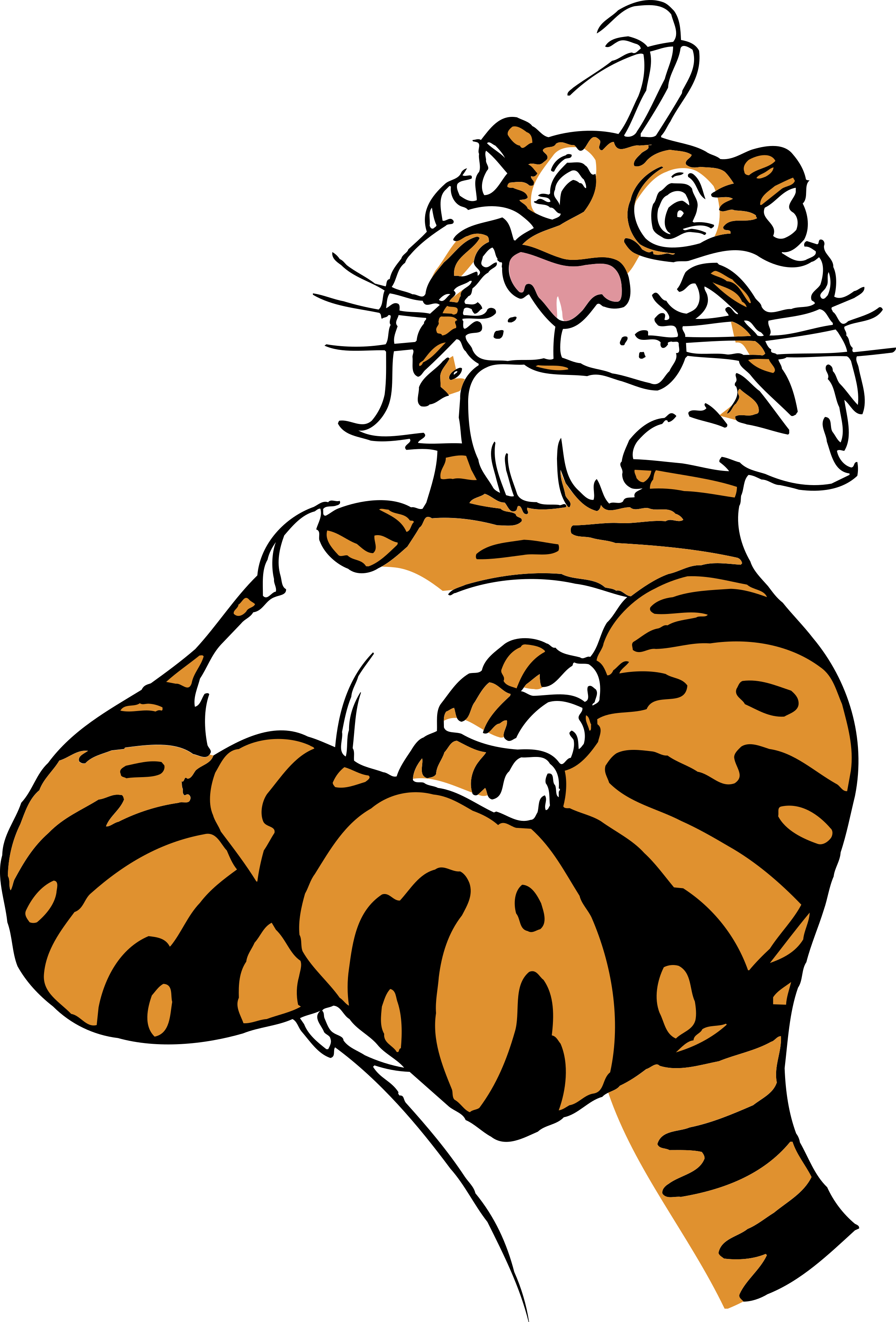 Exxon Tiger Logo Png Transparent - Tiger Logo (2400x3540), Png Download