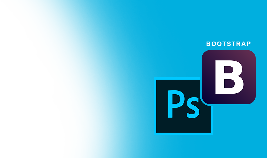 Psd To Bootstrap Conversion > - Graphic Design (1070x635), Png Download