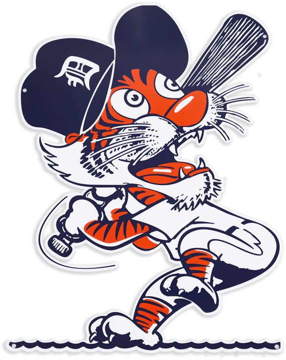 Vintage Detroit Tigers Logo (800x800), Png Download